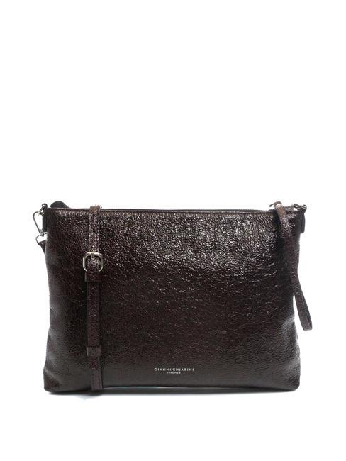 GIANNI CHIARINI SHINY Clutch aus Leder Burgund - Damentaschen