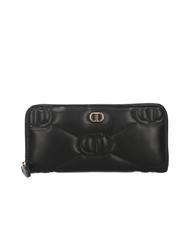 TWINSET LOGO QUILTED Gro&szlig;e Geldb&ouml;rse mit umlaufendem Rei&szlig;verschluss - Brieftaschen Damen