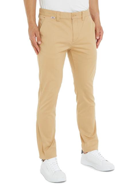 TOMMY HILFIGER TJ AUSTIN Chinohose aus Baumwolle gelbbrauner Sand - Hosen Herren
