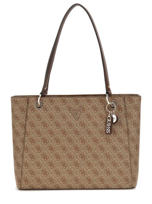 GUESS NOELLE Einkaufstasche Latte-Logo / braun - Damentaschen