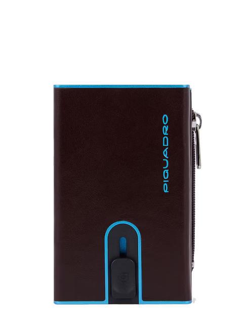 PIQUADRO BLUE SQUARE Lederbrieftasche mit Schiebesystem MAHAGONI - Brieftaschen Herren