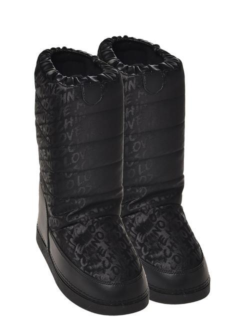 LOVE MOSCHINO JACQUARD LOVE Après-Ski-Stiefel Schwarz - Damenschuhe