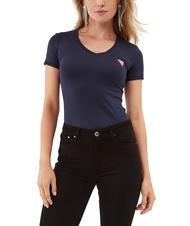 GUESS MINI TRIANGLE T-Shirt mit V-Ausschnitt - T-Shirts und Tops f&uuml;r Damen