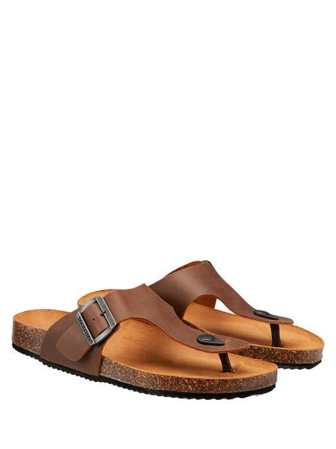DOCKSTEPS VEGA Zehenstegsandale aus Wildleder Tabak - Herrenschuhe