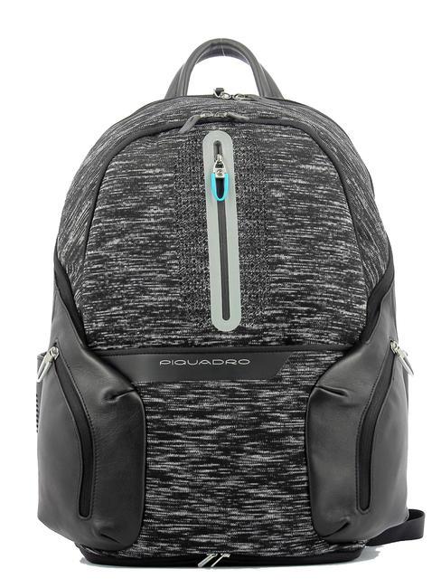 PIQUADRO COLEOS 14-Zoll-Akku-Laptop-Rucksack Schwarz - PC-Rucksäcke