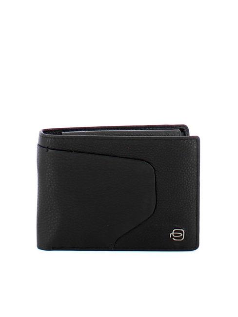 PIQUADRO AKRON Lederbrieftasche mit Münzfach Schwarz - Brieftaschen Herren