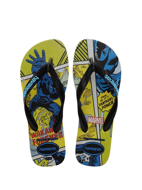 HAVAIANAS TOP MARVEL CLASSICS Gummi-Flip-Flops Schwarz Schwarz - Schuhe Unisex