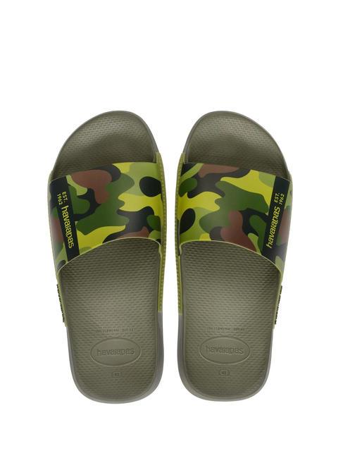 HAVAIANAS SLIDE PRINT Gummipantoffeln grün - Schuhe Unisex