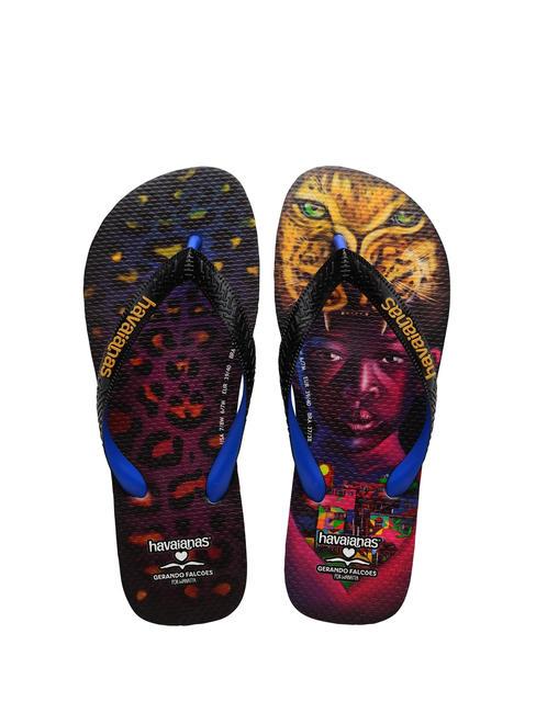 HAVAIANAS GERANDO FALCOES Gummi-Flip-Flops SCHWARZ - Schuhe Unisex