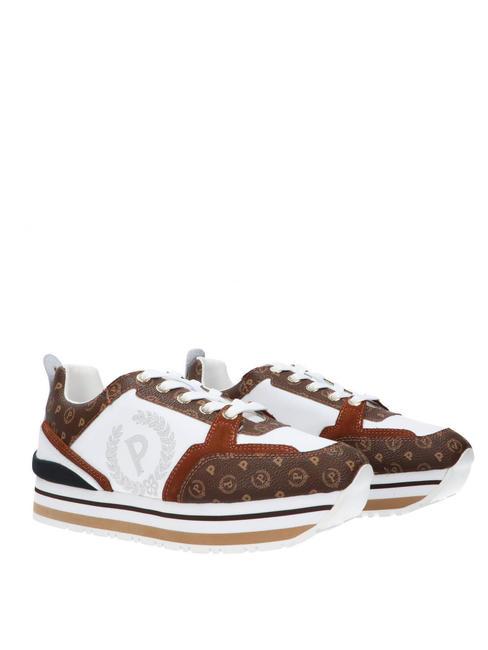 POLLINI HERITAGE FOREVER Plateau-Sneaker braun/braun/weiß - Damenschuhe
