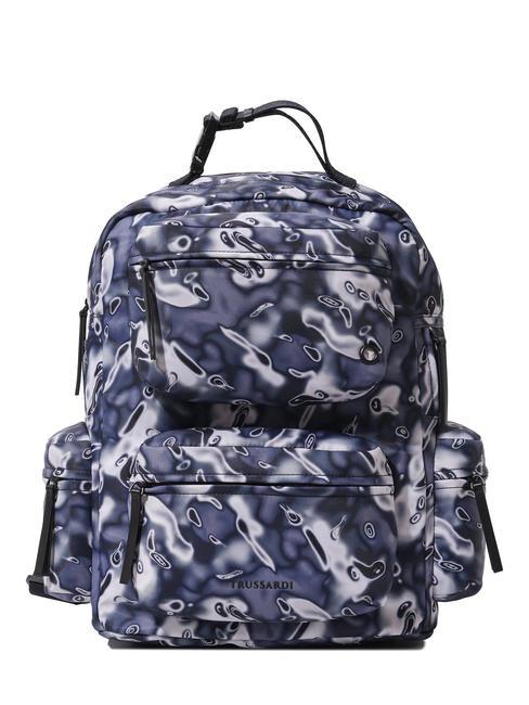 TRUSSARDI EVIN Nylonrucksack fan.heatmap blau - Rucksäcke für Schule &amp; Freizeit