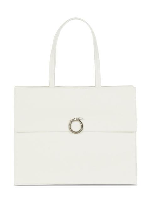 TRUSSARDI OBELIA Umhängetasche aus Leder cremefarben - Damentaschen