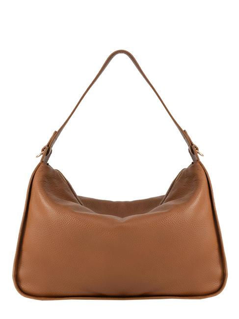 LESAC FRANCESCA Große Dollar-Schultertasche aus Leder dunkles Leder - Damentaschen