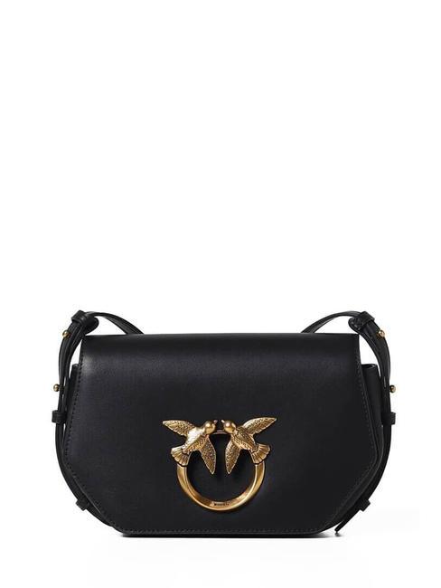 PINKO LOVE CLICK EXAGON MINI  Klicken Sie einfach auf die sechseckige Tasche schwarz-antikgold - Damentaschen