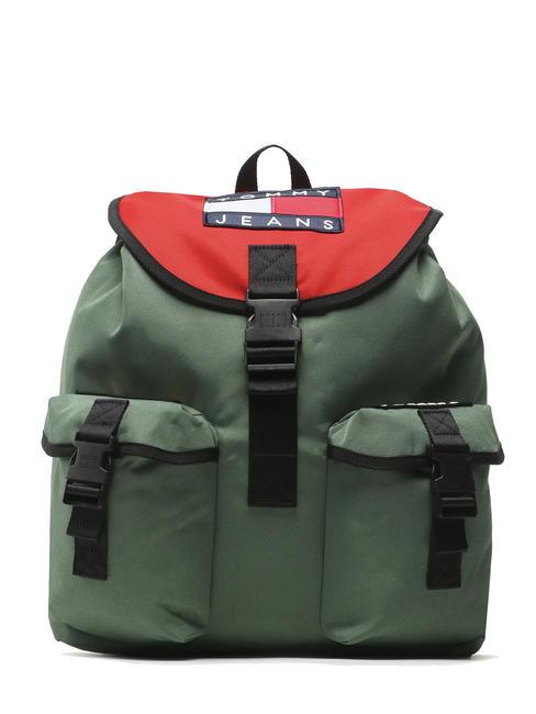 TOMMY HILFIGER HERITAGE Rucksack aus Stoff städtisches Grün - PC-Rucksäcke
