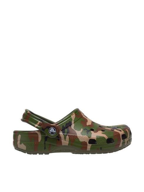 CROCS CLASSIC PRINTED  Unisex-Sabot armygreenmulti - Schuhe Unisex