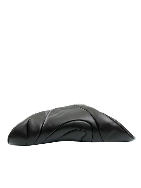 TRUSSARDI OWENA Clutch aus Leder SCHWARZ - Damentaschen