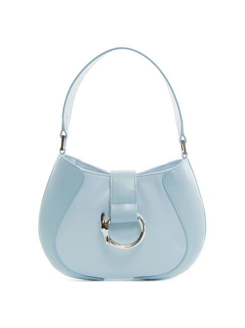 TRUSSARDI MEROE Umhängetasche aus Leder und Stoff Opal - Damentaschen