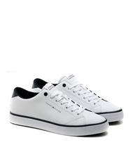 TOMMY HILFIGER HIGH VULCANIC CORE Sneaker aus recyceltem Leder Wei&szlig; - Herrenschuhe - 1