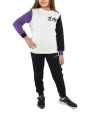 JOHN RICHMOND HADEW Trainingsanzug aus Baumwoll-Sweatshirt und Hose - Trainingsanz&uuml;ge f&uuml;r Kinder