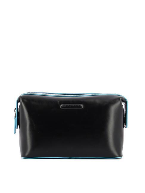 PIQUADRO BLUE SQUARE Lederschönheit Schwarz - Beauty-Case