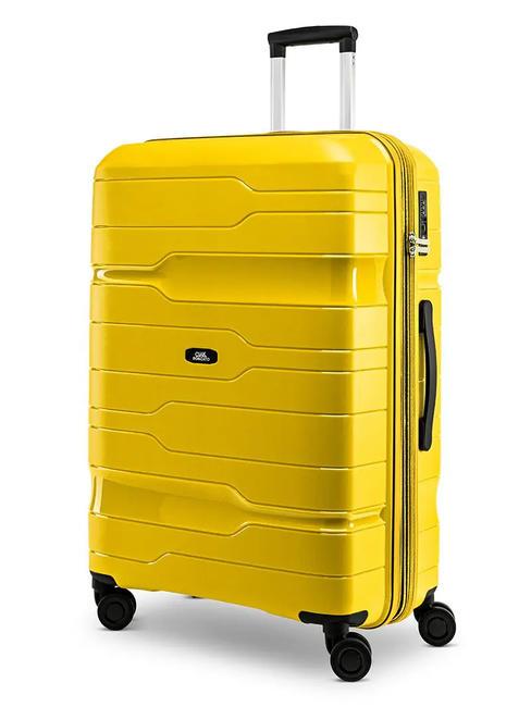 CIAK RONCATO DISCOVERY Großer Trolley, erweiterbar gelb - Harte Trolleys