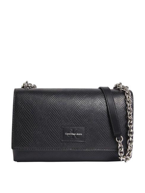 CALVIN KLEIN SCULPTED Umhängetasche mit Klappe pvh schwarz - Damentaschen