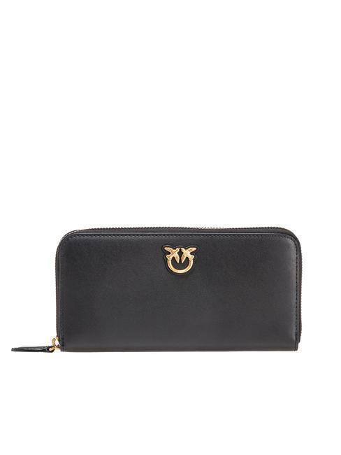 PINKO RYDER Großes Lederportemonnaie schwarz-antikgold - Brieftaschen Damen