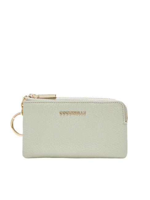 COCCINELLE METALLIC SOFT Geldbörse mit Umschlag Seladongrün - Brieftaschen Damen