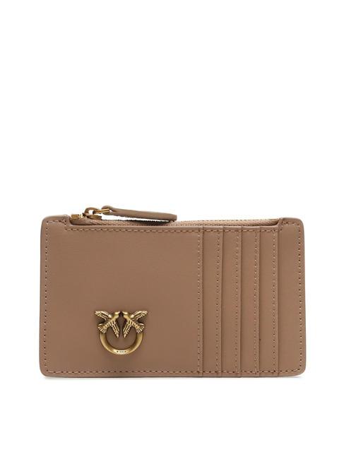 PINKO AIRONE Kartenhalter / Geldbörse Ingwerkeks-Antikgold - Brieftaschen Damen