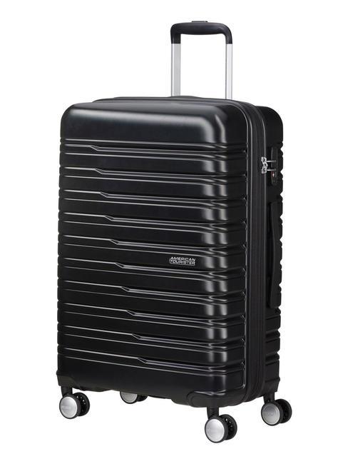 AMERICAN TOURISTER FLASHLINE Mittelgroßer erweiterbarer Trolley Schatten schwarz - Harte Trolleys