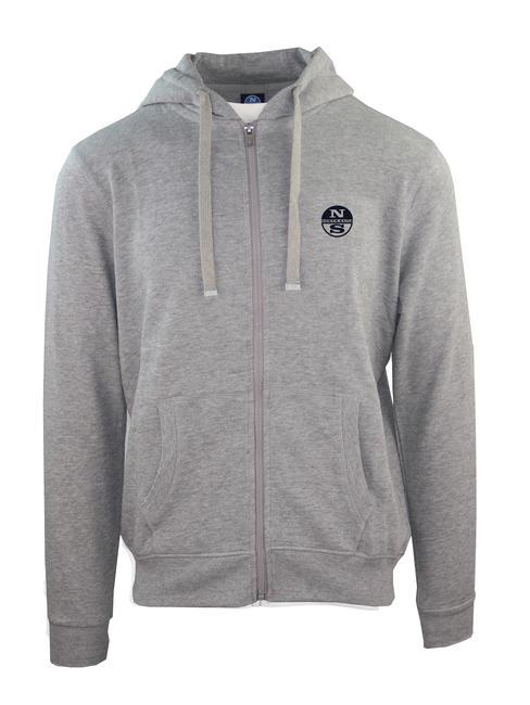NORTH SAILS N|S EXPLORERS Sweatshirt mit durchgehendem Reißverschluss und Kapuze grau - Sweatshirts Herren