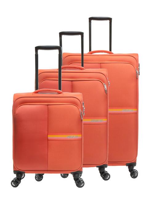 AMERICAN TOURISTER BRIGHT LIFE Set mit 3 Trolleys: Kabine, mittel, groß würziger Paprika - Trolleyset