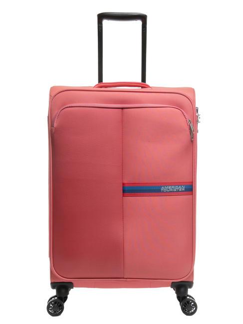 AMERICAN TOURISTER BRIGHT LIFE Mittelgroßer Trolley sonnengeküsste Koralle - Halbharte Trolleys