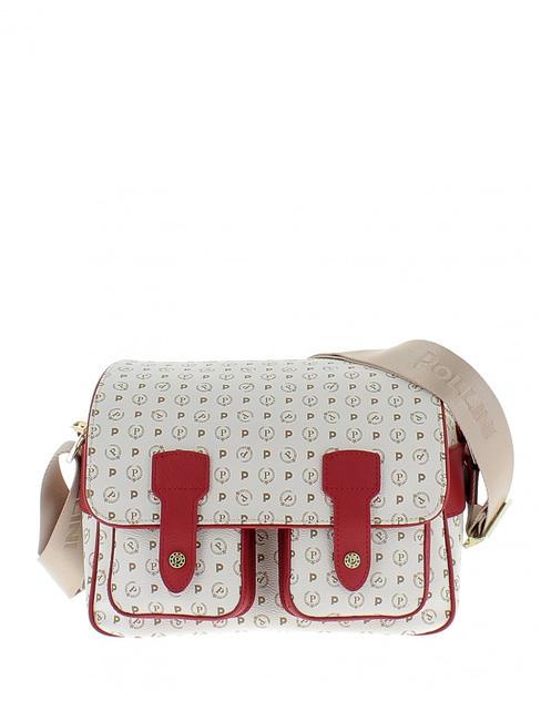 POLLINI HERITAGE CLASSIC Kuriertasche mit Schultergurt elfenbein / lack - Damentaschen