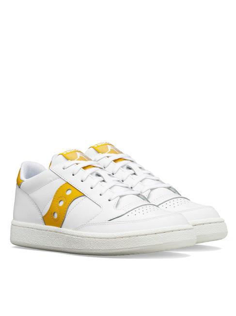 SAUCONY JAZZ COURT Ledersneaker weiß/orange - Damenschuhe