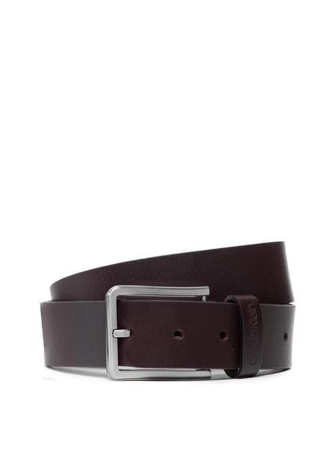 CALVIN KLEIN ESSENTIAL Ledergürtel dunkelbraun - Gürtel