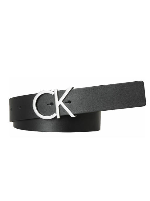 CALVIN KLEIN  MONOGRAMM Gürtel aus Leder Schwarz - Gürtel