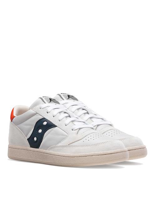 SAUCONY JAZZ COURT Ledersneaker weiß Blau - Herrenschuhe