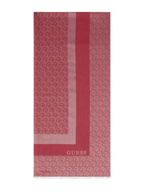GUESS SILVANA Schal mit G-Cube-Logo Magenta-Logo - Schals