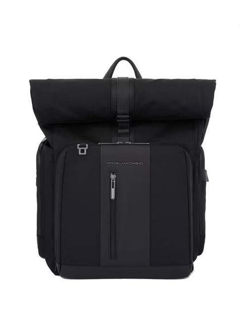 PIQUADRO BRIEF 2 Rollrucksack, 15,6-Zoll-PC-Halterung Schwarz - PC-Rucksäcke