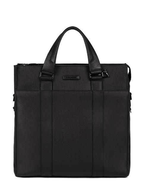 PIQUADRO MODUS RESTYLING 13-Zoll-PC-Tasche aus Leder Schwarz - Arbeitstaschen