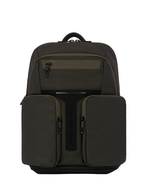 PIQUADRO HIDOR 14" Laptop-Rucksack GRÜN - PC-Rucksäcke