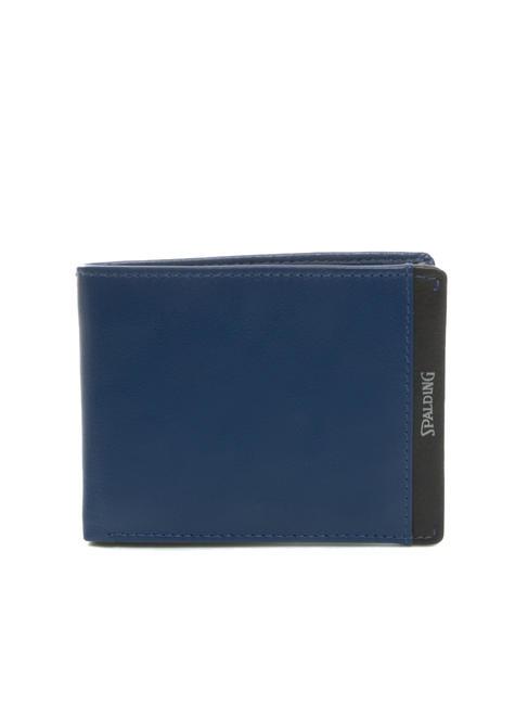 SPALDING STRIPE Lederbrieftasche mit Münzfach marine/braun - Brieftaschen Herren