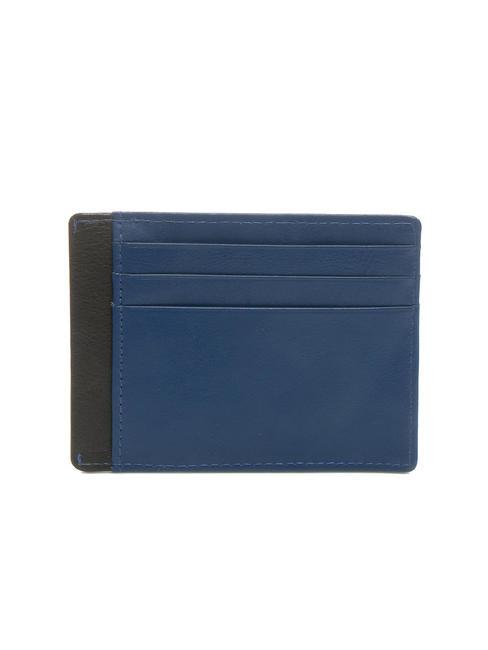 SPALDING STRIPE Kreditkartenetui aus Leder marine/braun - Brieftaschen Herren
