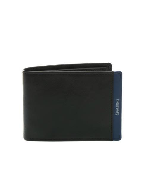 SPALDING STRIPE Lederbrieftasche mit Münzfach schwarz/marine - Brieftaschen Herren