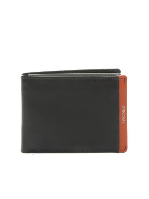 SPALDING STRIPE Lederbrieftasche mit Klappe braun/orange - Brieftaschen Herren