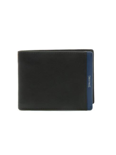 SPALDING STRIPE 8cc Lederbrieftasche schwarz/marine - Brieftaschen Herren
