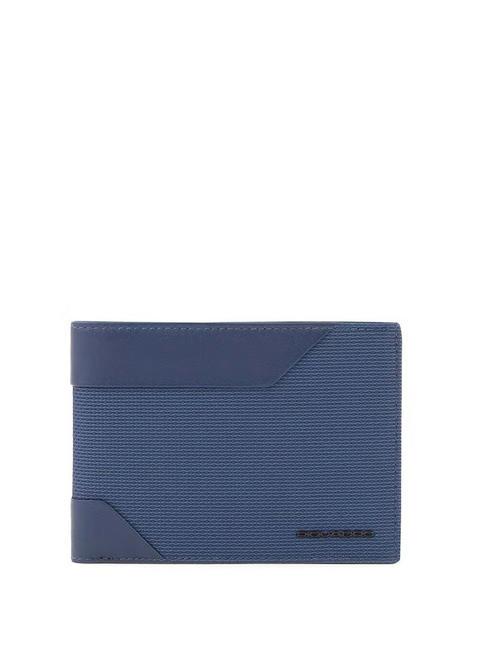 PIQUADRO GIO Öko-Geldbörse Blau - Brieftaschen Herren