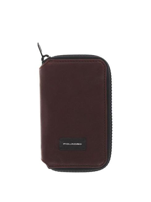 PIQUADRO HARPER  Vertikale Lederbrieftasche MORO - Brieftaschen Herren